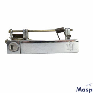 A used Maserati Biturbo door handle with part number 0229020100
