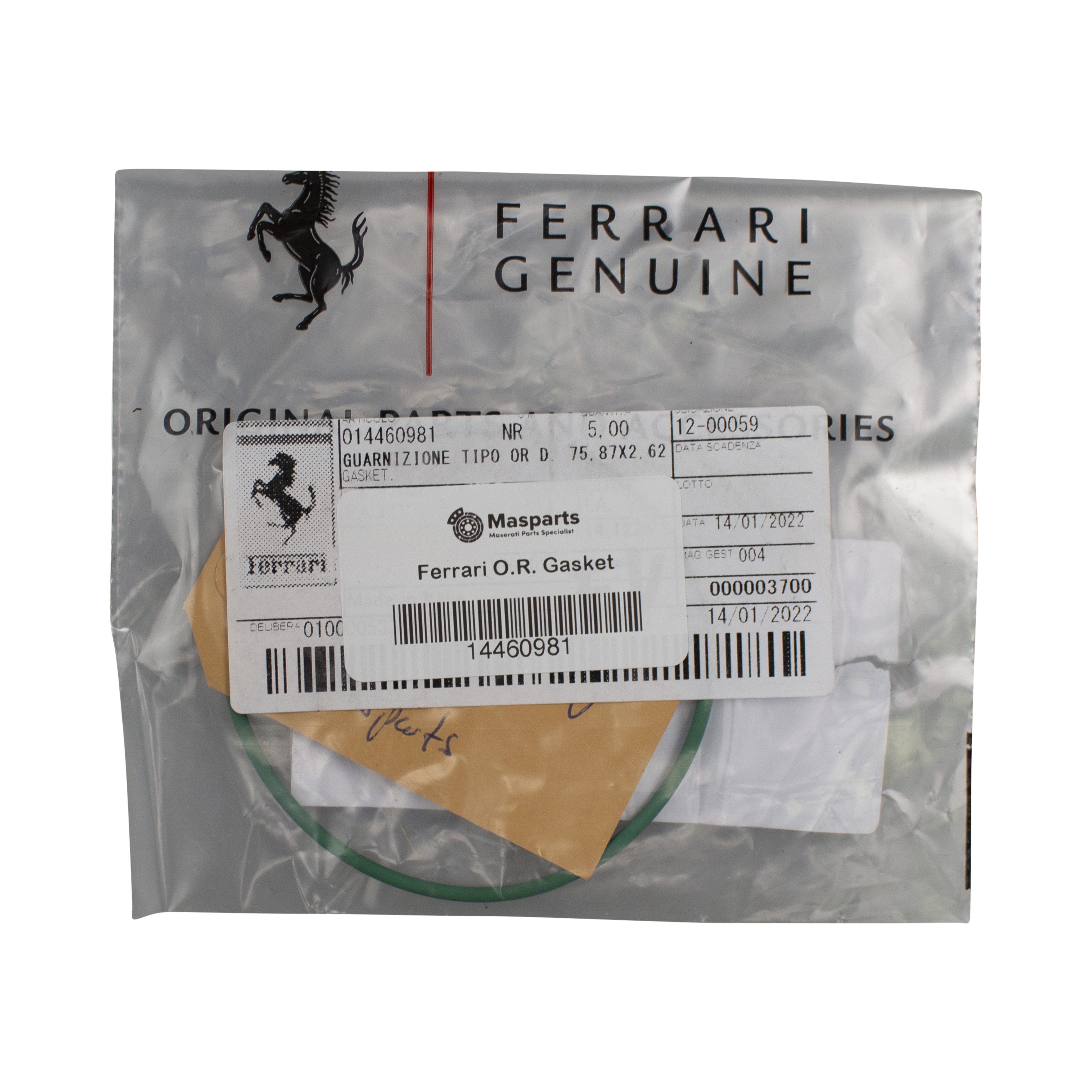 Ferrari O-Ring Gasket 14460981